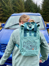 Load image into Gallery viewer, Camping Dogs Backpack - for Dog Lovers and Owners- colourful embroidered compact rucksack for your adventures