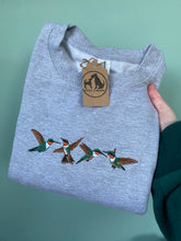 Load image into Gallery viewer, Embroidered Hummingbird Sweatshirt - colourful sweatshirt for bird lovers