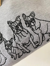 Load image into Gallery viewer, Imperfect Boston Terrier Sweatshirt - Size XL- Grey