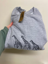 Load image into Gallery viewer, Giraffe Sweatshirt - Grey/ 2XL
