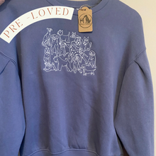 Load image into Gallery viewer, PRE-LOVED ‘dog club’ cropped sweatshirt