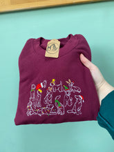 Load image into Gallery viewer, Christmas Time Dogs Sweatshirt - Festive dogs sweater for dog lovers