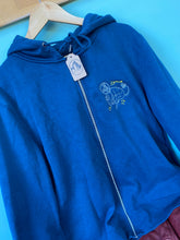 Load image into Gallery viewer, PRE-LOVED - Space Dog Zip Up Hoodie- Airforce Blue