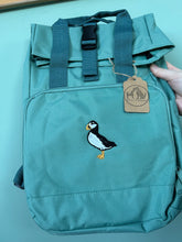 Load image into Gallery viewer, Colourful Bird Backpack for Bird Lovers and Owners- colourful embroidered compact rucksack for your adventures