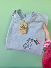 Load image into Gallery viewer, OUTLINE STYLE - PRIDE Dogs Sweatshirt - Embroidered sweater for dog lovers