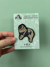 Load image into Gallery viewer, Dog Embroidered Sew on / Iron on Patch - For up-cycling projects.