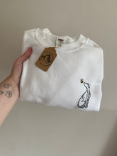 Load image into Gallery viewer, IMPERFECT Sighthound Sweatshirt - Size S/ WHITE
