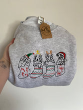 Load image into Gallery viewer, Puppy Stocking Sweatshirt - Grey 2xl