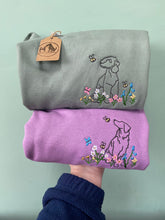 Load image into Gallery viewer, OUTLINE STYLE - Wildflower Dogs Sweatshirt - Embroidered sweater for dog lovers