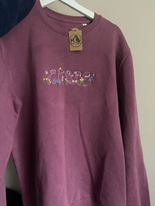 PRE-LOVED  ‘spring puppies’ organic cotton and recycled polyester sweatshirt