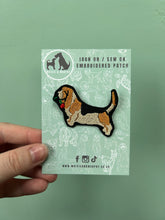 Load image into Gallery viewer, Dog Embroidered Sew on / Iron on Patch - For up-cycling projects.