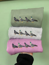 Load image into Gallery viewer, Pigeon Embroidered Sweatshirt - Pigeon gifts for pigeon lovers.