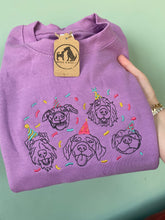 Load image into Gallery viewer, Confetti Dogs Sweatshirt - Lavender - Multiple Sizes