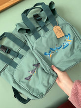 Load image into Gallery viewer, Colourful Birds Backpack for Bird Lovers and Owners- colourful embroidered compact rucksack for your adventures