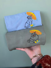 Load image into Gallery viewer, Dog Rainy Day Sweatshirt - Various Breeds- Embroidered sweater for dog lovers