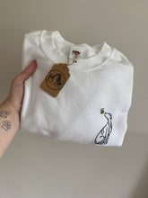 Load image into Gallery viewer, IMPERFECT Sighthound Sweatshirt - Size S/ WHITE