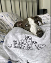 Load image into Gallery viewer, DOODLE STYLE SWEATSHIRT - Various Breeds- Dogs Sweatshirt - Embroidered sweater for dog lovers