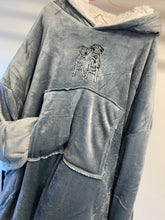 Load image into Gallery viewer, Custom Pet Embroidered Lounge Hoodie - Sherpa lined oversized slouchy lounge hoodie