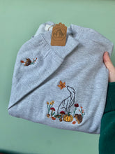 Load image into Gallery viewer, OUTLINE STYLE - Autumn Woodland Dogs Sweatshirt - various breeds- Embroidered sweater for dog lovers