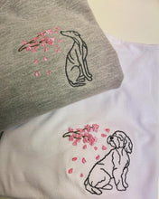 Load image into Gallery viewer, Dog Blossom Sweatshirt - Various Breeds- Embroidered sweater for dog lovers