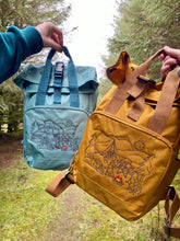 Load image into Gallery viewer, Camping Dogs Backpack - for Dog Lovers and Owners- colourful embroidered compact rucksack for your adventures
