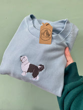 Load image into Gallery viewer, Full Colour Dog Breed Rose Embroidered Sweatshirt