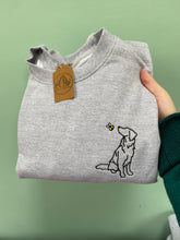 Load image into Gallery viewer, Spring Golden retriever Outline Sweatshirt - Gifts for goldie owners and lovers.