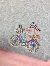 Load image into Gallery viewer, Cute Bicycle Dog Basket Sweatshirt - Embroidered sweater for dog lovers