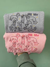 Load image into Gallery viewer, Yee Haw - Dogs Disco Cowgirl / Cowboy Sweatshirt for dog and cowgirl lovers