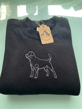 Load image into Gallery viewer, Embroidered Rottweiler Silhouette Sweatshirt- Gifts for Rottie lovers and owners