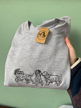 Load image into Gallery viewer, Embroidered Spaniel Sweatshirt - Gifts for spaniel lovers and owners
