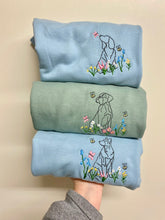 Load image into Gallery viewer, OUTLINE STYLE - Wildflower Dogs Sweatshirt - Embroidered sweater for dog lovers