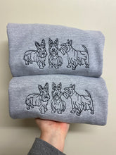Load image into Gallery viewer, DOODLE STYLE SWEATSHIRT - Various Breeds- Dogs Sweatshirt - Embroidered sweater for dog lovers