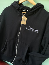 Load image into Gallery viewer, PRE-LOVED - Dog Skeleton Hoodie- black