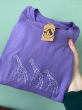 Load image into Gallery viewer, Giraffe sweatshirt - Purple - L