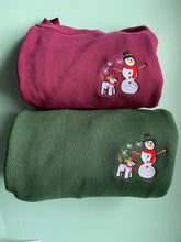 Load image into Gallery viewer, Christmas Snow Dog Sweatshirt - Festive dogs sweater for dog lovers
