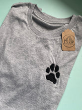 Load image into Gallery viewer, IMPERFECT- PAW PRINT T-shirt -S GREY (2)