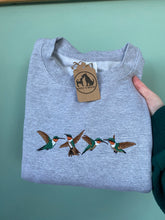 Load image into Gallery viewer, Embroidered Hummingbird Sweatshirt - colourful sweatshirt for bird lovers