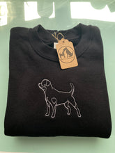 Load image into Gallery viewer, Embroidered Rottweiler Silhouette Sweatshirt- Gifts for Rottie lovers and owners