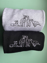 Load image into Gallery viewer, DOODLE STYLE SWEATSHIRT - Various Breeds- Dogs Sweatshirt - Embroidered sweater for dog lovers
