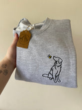 Load image into Gallery viewer, Spring Golden retriever Outline Sweatshirt - Gifts for goldie owners and lovers.