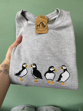 Load image into Gallery viewer, Puffin Sweatshirt - Grey/ m
