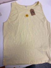 Load image into Gallery viewer, Sunflower tank top- yellow - XXL