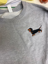 Load image into Gallery viewer, Dachshund Rose Sweatshirt - Grey M + L