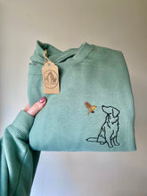 Load image into Gallery viewer, OUTLINE STYLE - Robin Dogs Sweatshirt - Embroidered sweater for dog lovers