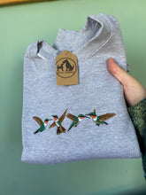 Load image into Gallery viewer, Embroidered Hummingbird Sweatshirt - colourful sweatshirt for bird lovers