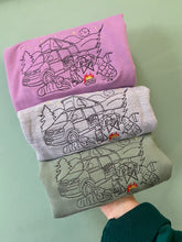 Load image into Gallery viewer, Camping / Campervan Dogs Sweatshirt for dog lovers and adventurers