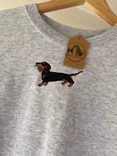 Load image into Gallery viewer, Dachshund Rose Sweatshirt - Grey M + L