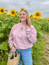 Load image into Gallery viewer, Custom Bridal Bouquet Embroidered Sweatshirt - wedding gifts for the bride or bridal party.