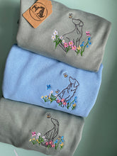 Load image into Gallery viewer, OUTLINE STYLE - Wildflower Dogs Sweatshirt - Embroidered sweater for dog lovers